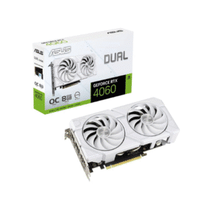 Asus Graphics Card GPU 8GB GDDR6 RTX4060TI DUAL-RTX4060TI-O8G-WHITE