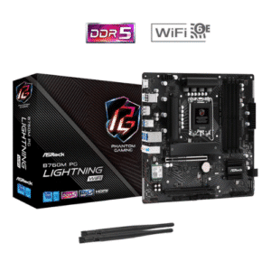 Asrock B760M-HDV Motherboard with WiFi B760MPGLIGHTNINGWIFI
